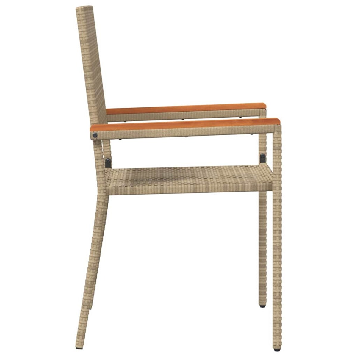 vidaXL Zestaw krzeseł ogrodowych 2 pcs Kremowy i brązowy