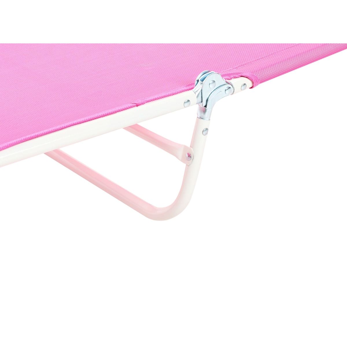 Leżak ogrodowy KASTORIA Składane Metal Fuksja