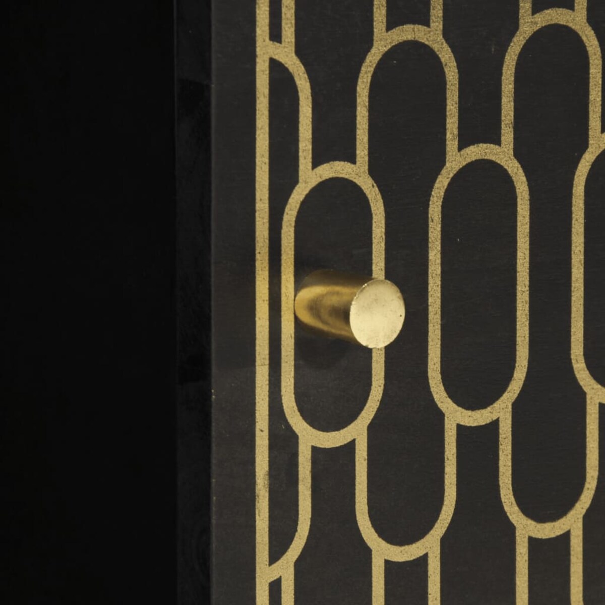 vidaXL Szafka, 80x33x75 cm, lite drewno mango