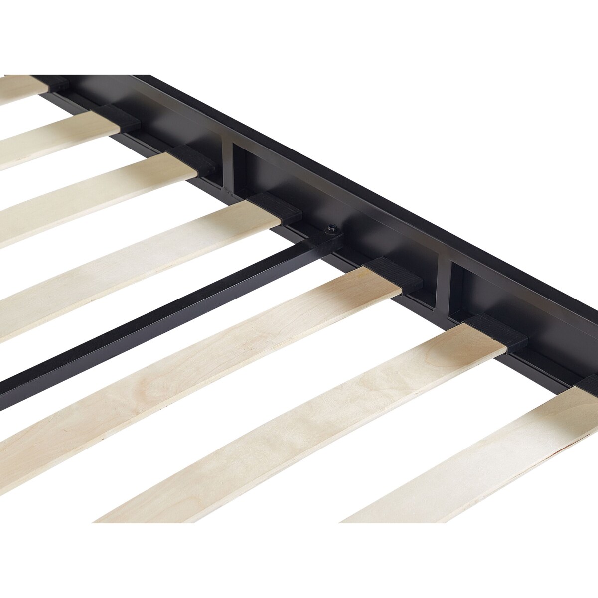 Łóżko metalowe 140 x 200 cm czarne VAURS