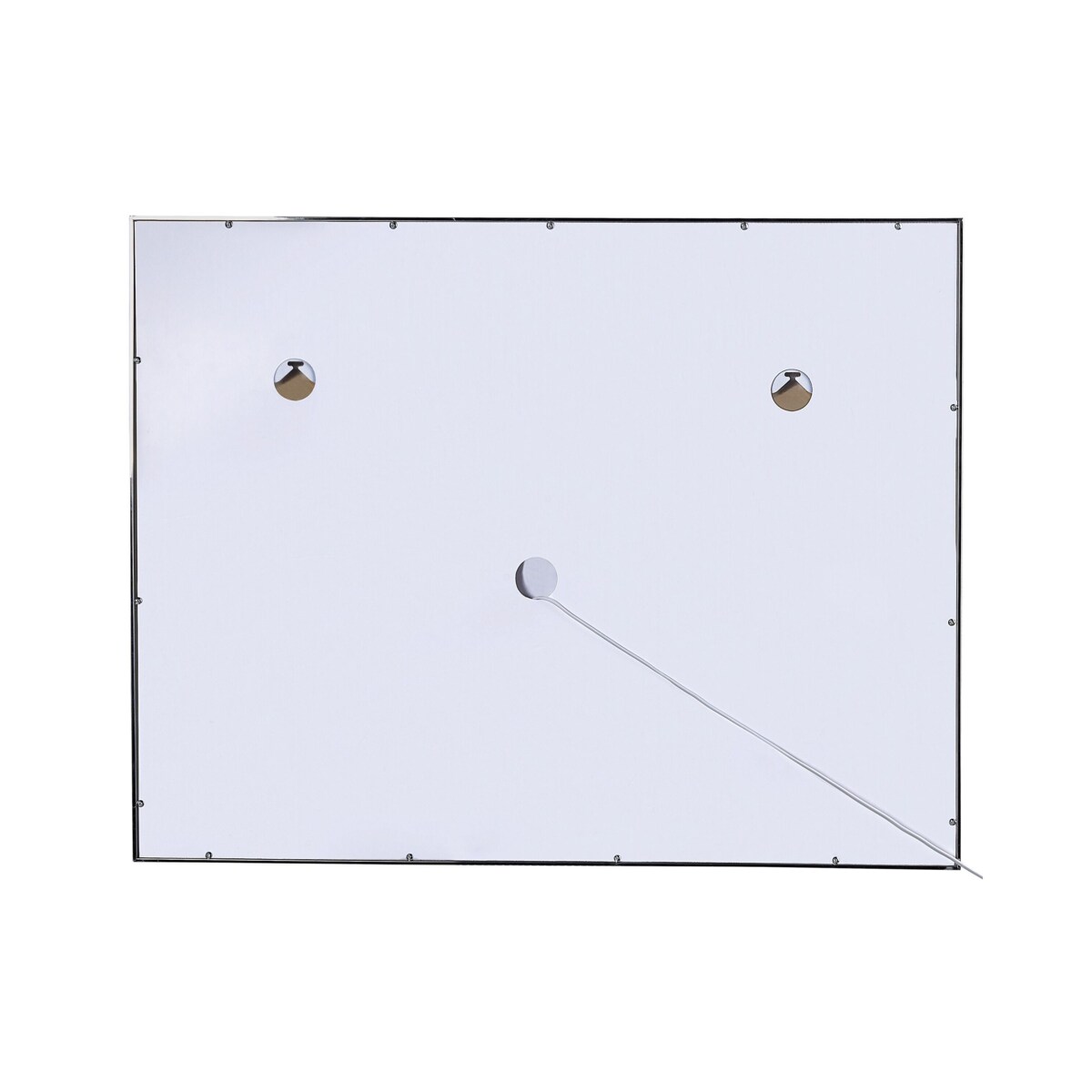 Lustro ścienne LED 90 x 70 cm srebrne ARGENS