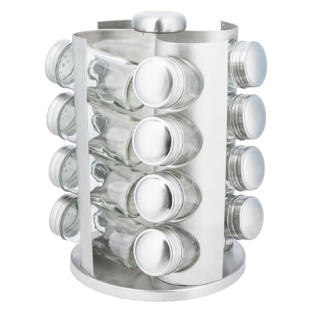 Zestaw pojemników na przyprawy 17 elementów przyprawnik KINGHOFF