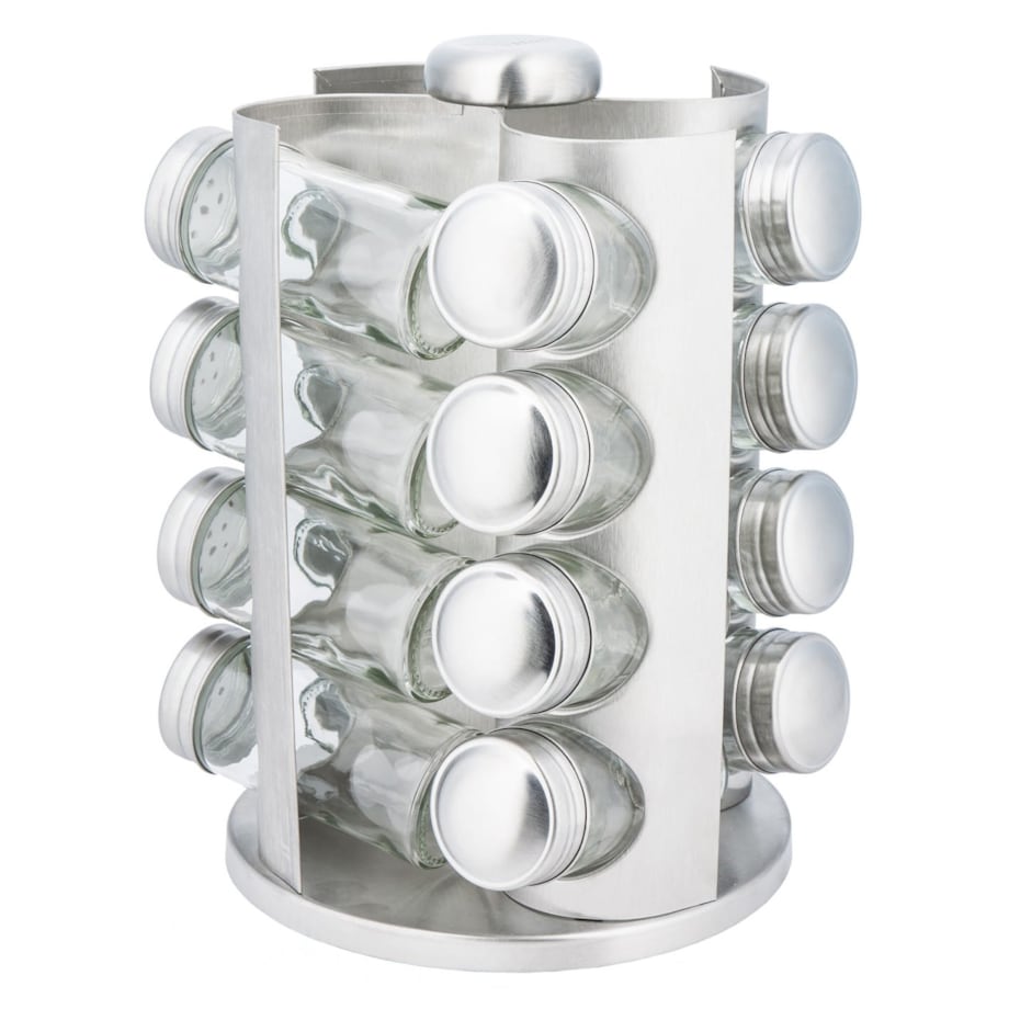 Zestaw pojemników na przyprawy 17 elementów przyprawnik KINGHOFF