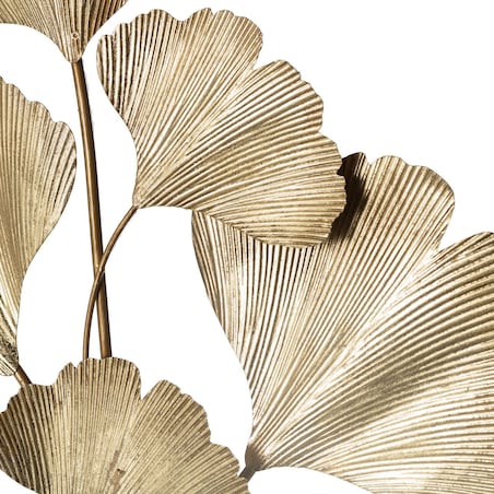 Dekoracja ścienna Golden Ginko Leaves, 60 x 8 x 93 cm