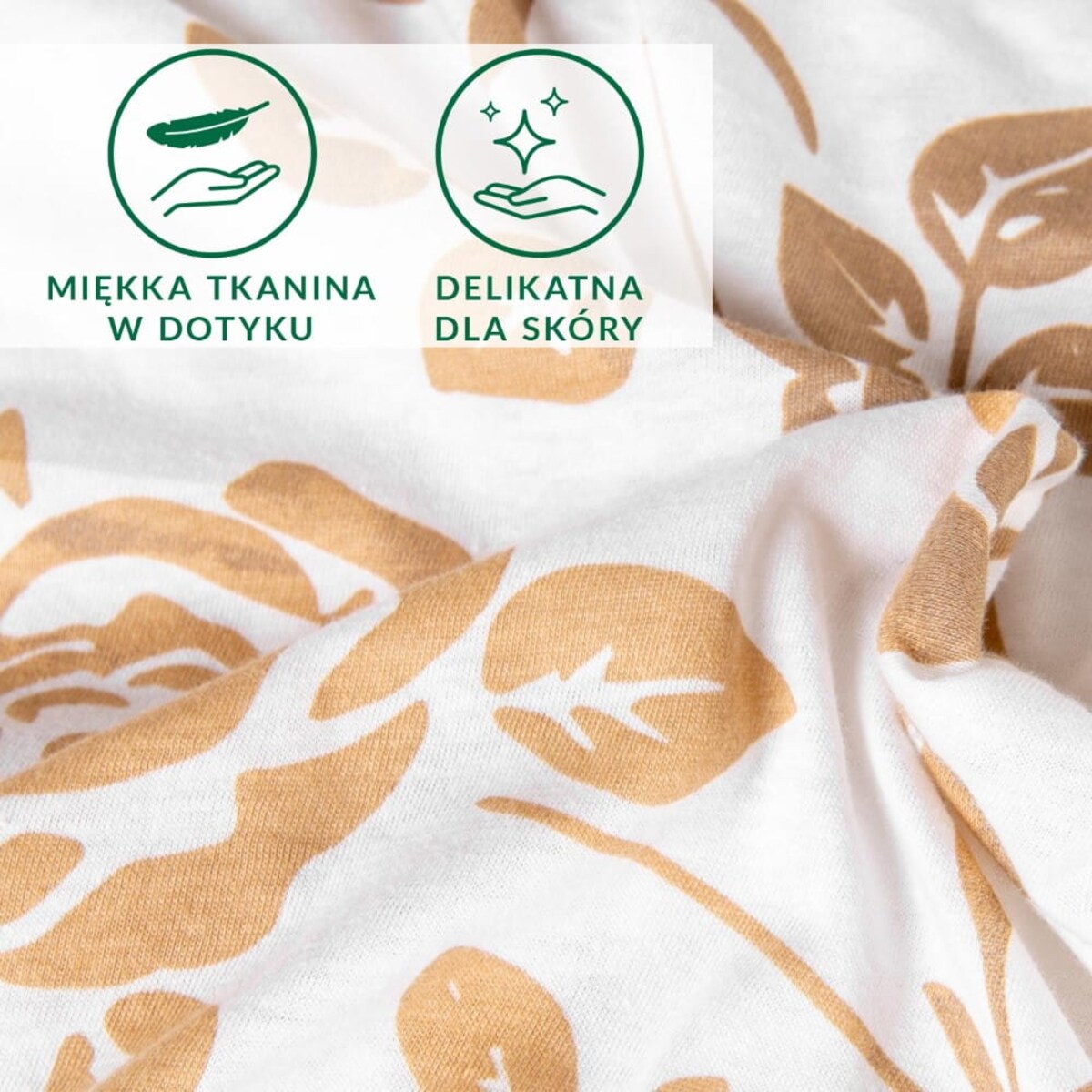 Pościel bawełniana 160x200 Złote róże z dzianiny jersey