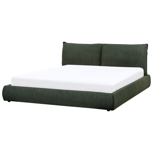 Łóżko VINAY 180 x 200 cm Ciemnozielony