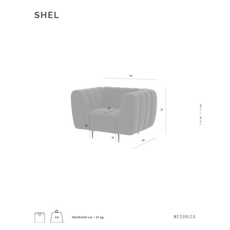 Shel Fotel - Beżowy