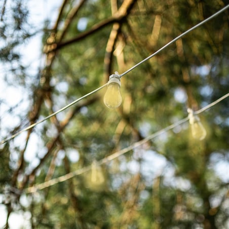 Girlanda Ogrodowa Lampki Ogrodowe Łańcuch Świetlny 20 Led 12,5 M