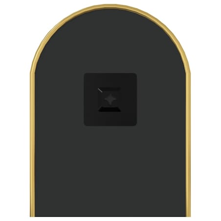 vidaXL Lustro ścienne, złote, 50x20 cm, owalne