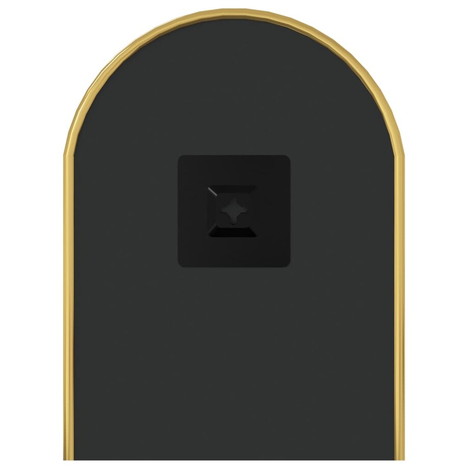 vidaXL Lustro ścienne, złote, 50x20 cm, owalne