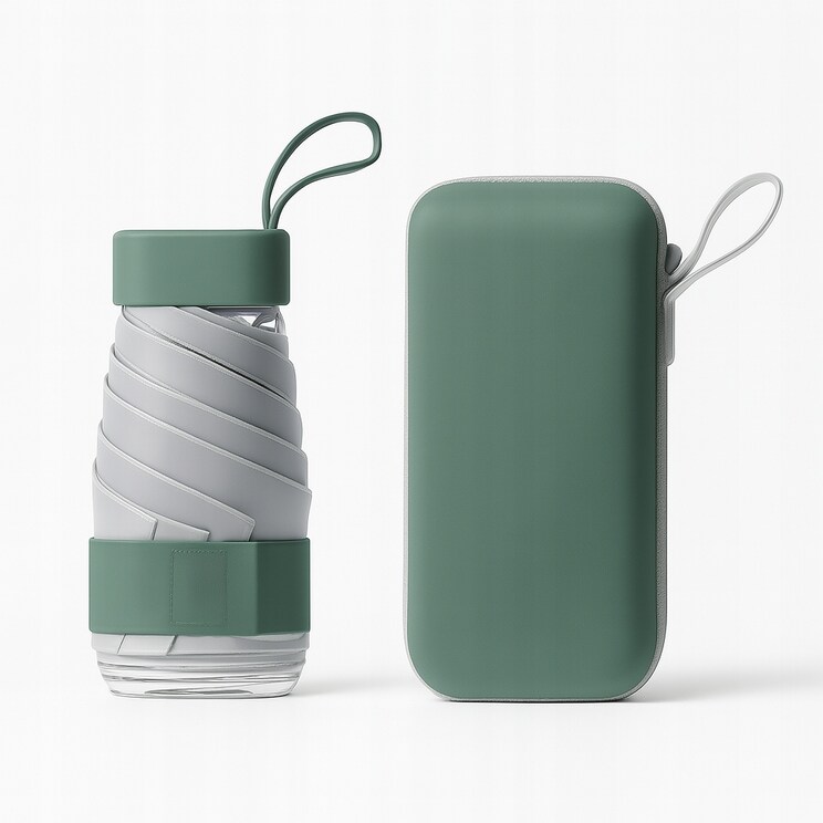 Parasol kieszonkowy kompaktowy parasolka składana mała mały mini etui LEKKA