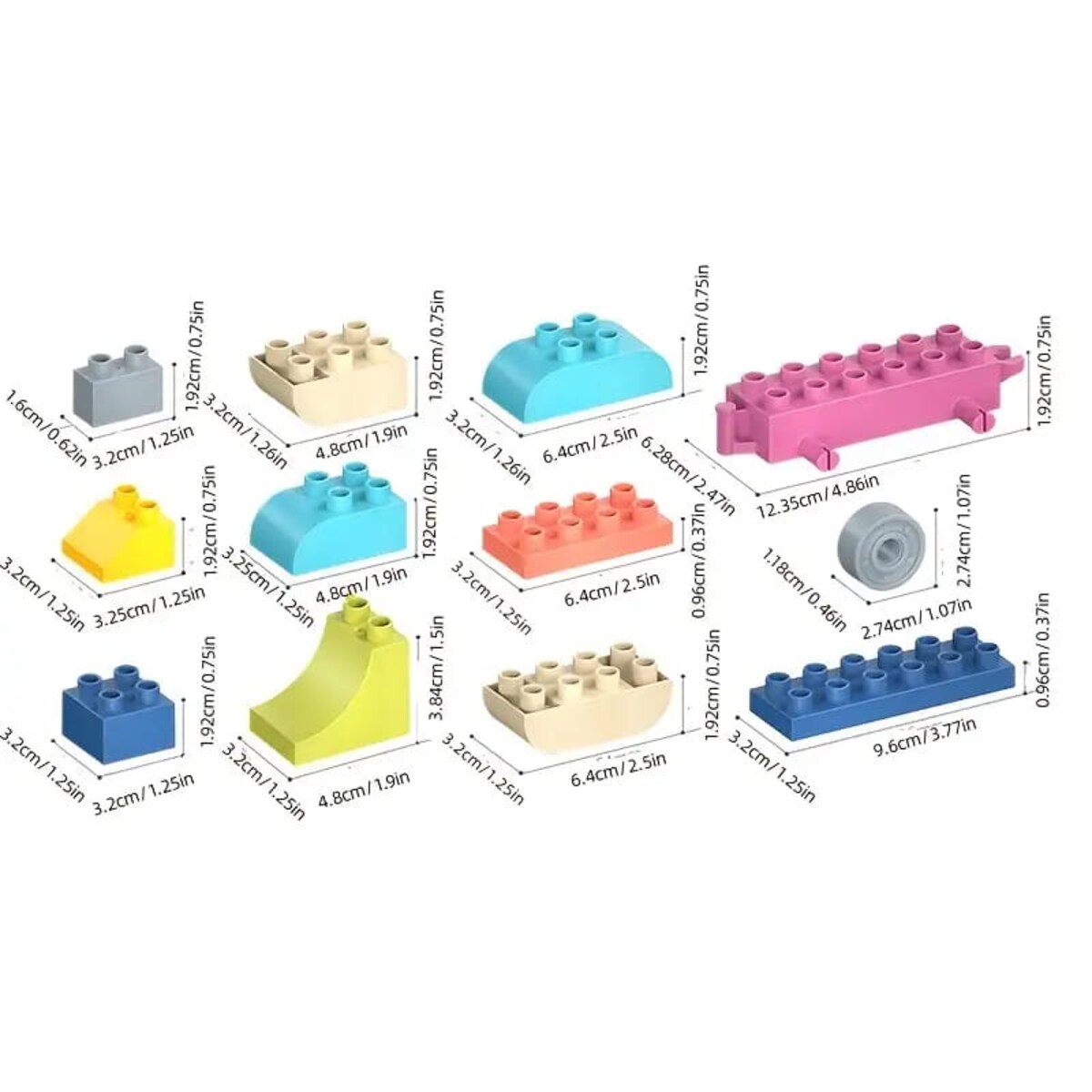 SOFT blocks - miękkie klocki konstrukcyjne 85 elementów