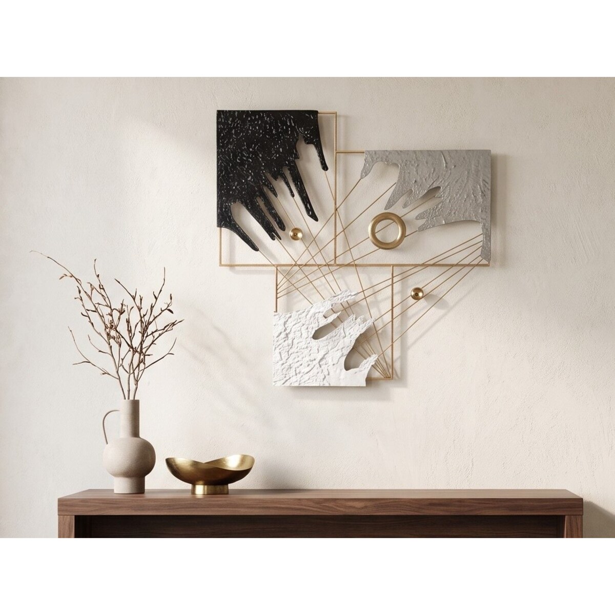 Dekoracja ścienna BALBRIGGAN 70 cm Metal Kolorowy