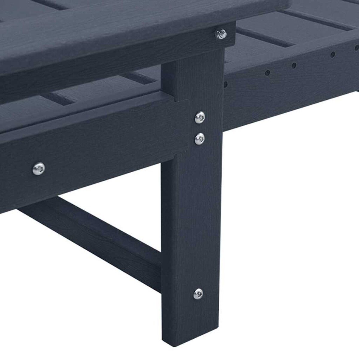 vidaXL Meble wypoczynkowe do ogrodu 2 pcs Granatowy 53 x 195.5 x 30cm