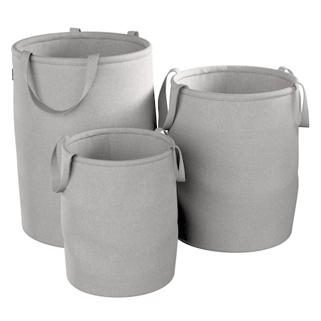 Kosz na zabawki Tobi, jasny popiel, 40x50cm, Lollipop