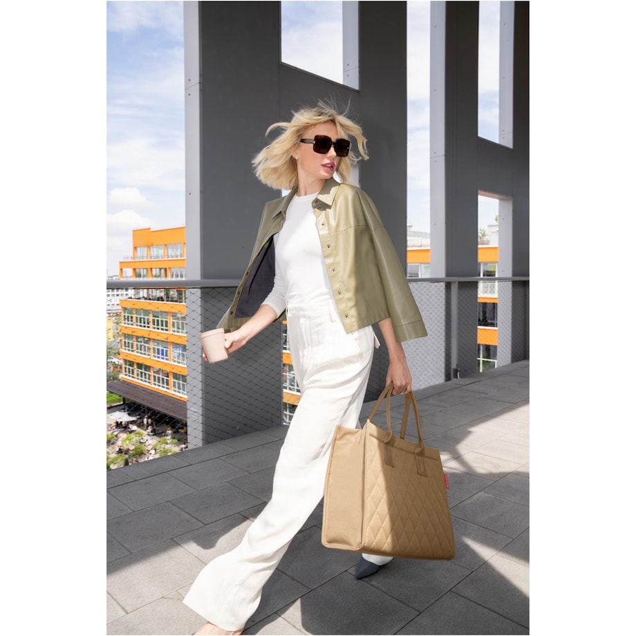 Torba DAILY SHOPPER, rhombus ginger