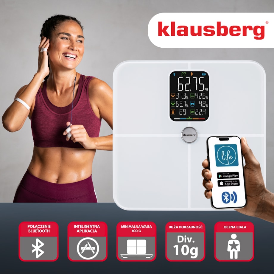 Klausberg analityczna waga łazienkowa smart KB7941
