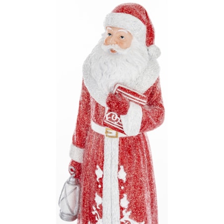 Figurka - Mikołaj z latarnią KANDELLA 37x12 cm