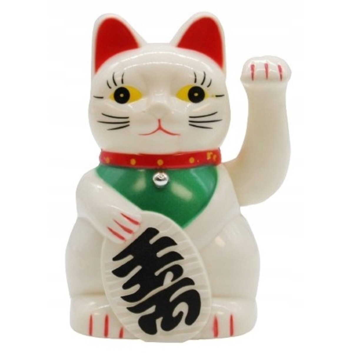 JAPOŃSKI KOT MANEKI-NEKO CHIŃSKI SZCZĘŚCIA FIGURKA KOTA RUCHOMA ŁAPKA 15 CM
