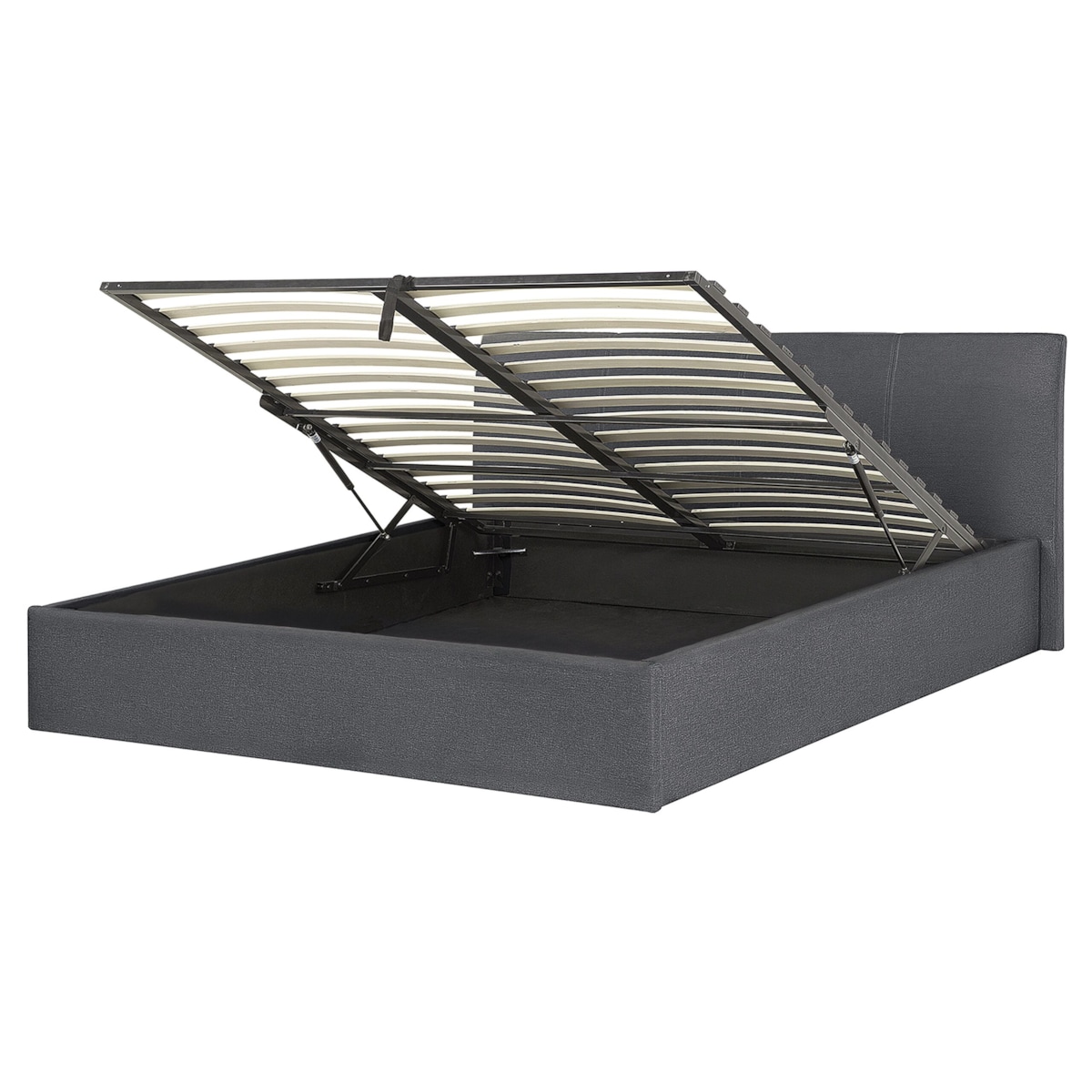 Łóżko z pojemnikiem ORBEY 160 x 200 cm Szary
