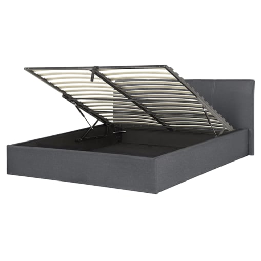 Łóżko z pojemnikiem ORBEY 160 x 200 cm Szary