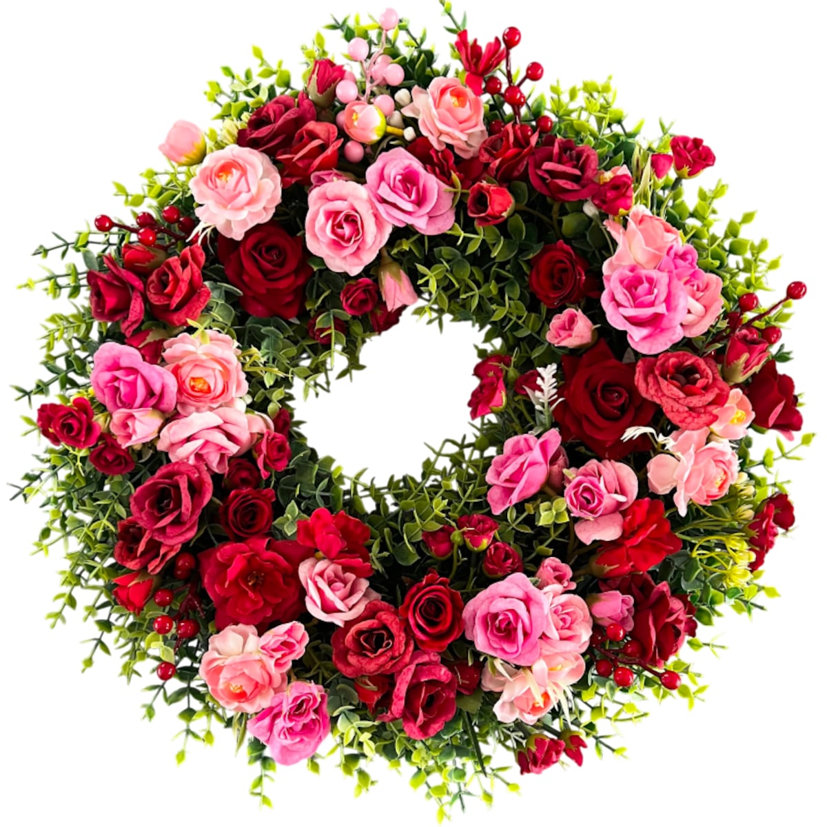 Wiosenny wianek stroik wielkanocny VALENTINA 45 cm