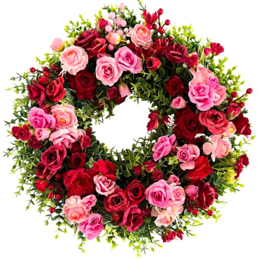 Wiosenny wianek stroik wielkanocny VALENTINA 45 cm