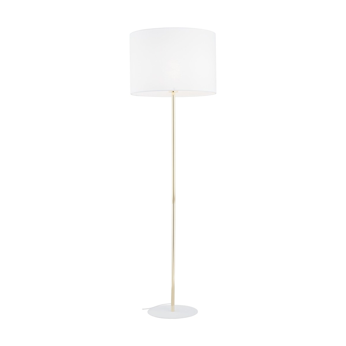 Lampa podłogowa TK Lighting UMBERTO WHITE GOLD 16033 biała złota E27 155 cm