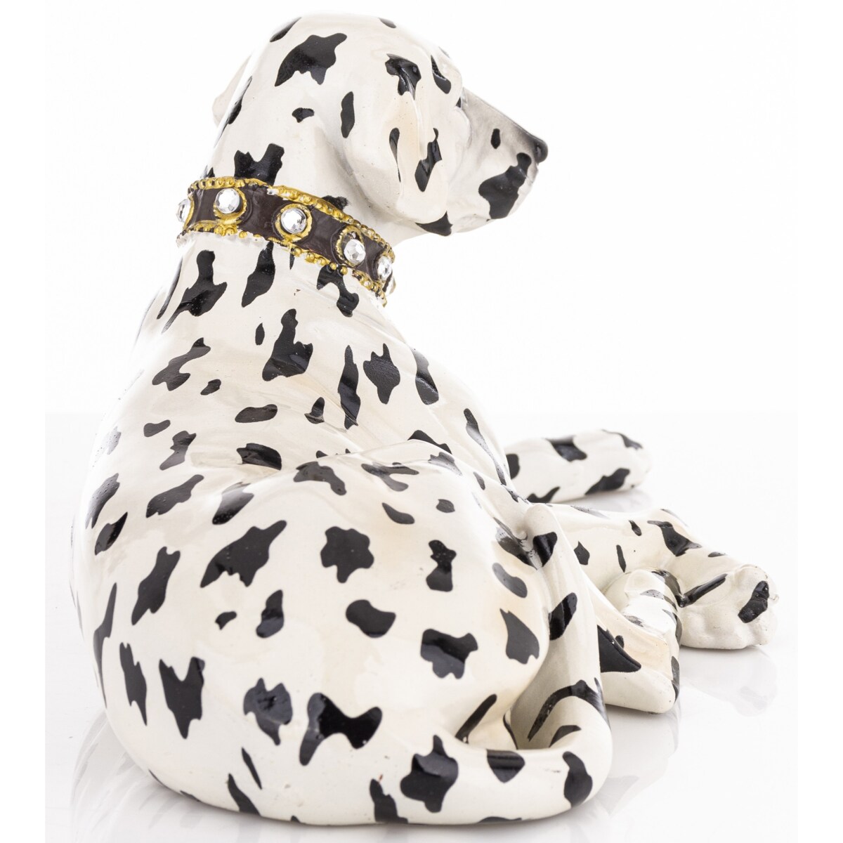 Dekoracja - figurka leżącego psa 14x31x15 cm DALMATIAN - II