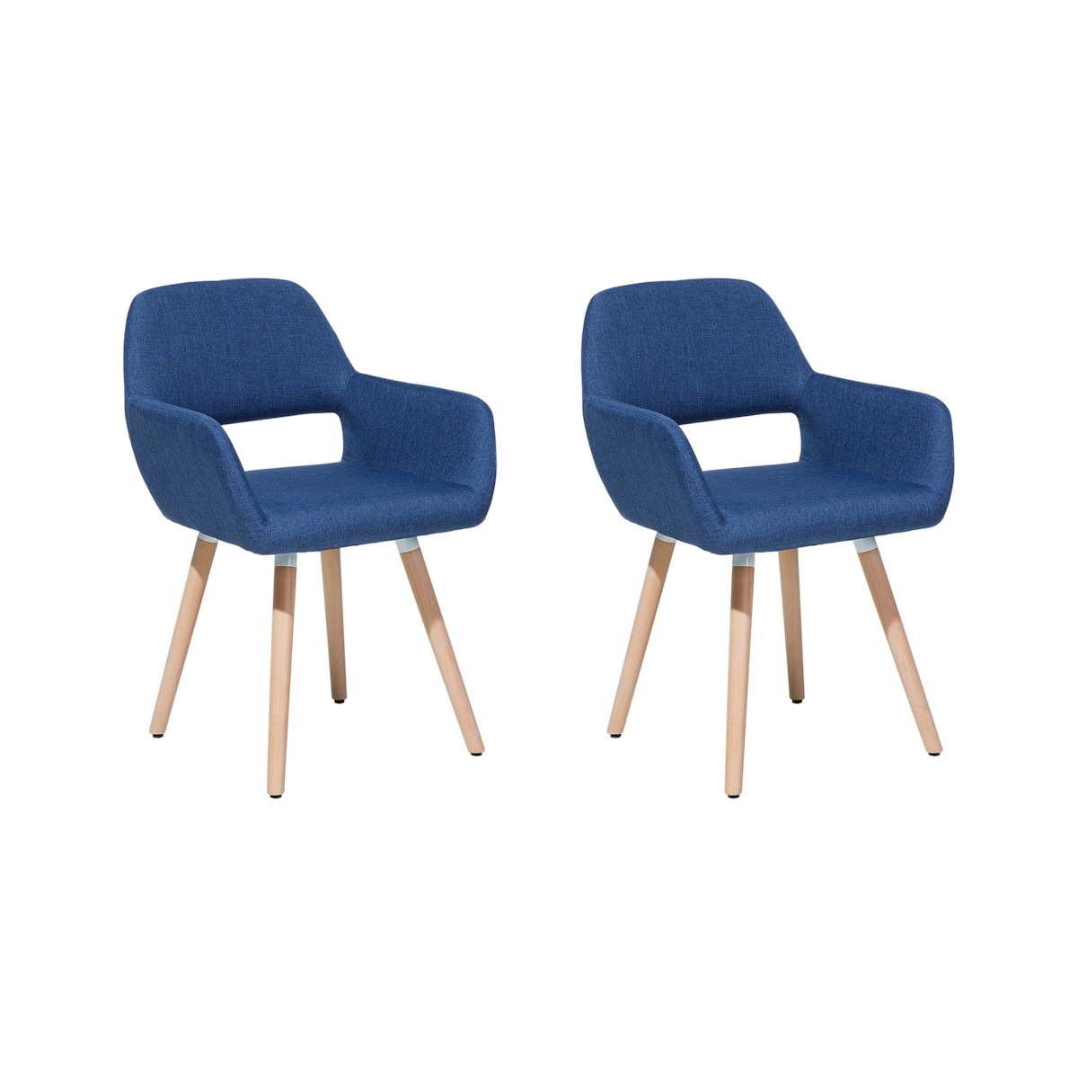 Zestaw 2 krzeseł do jadalni CHICAGO Granatowy