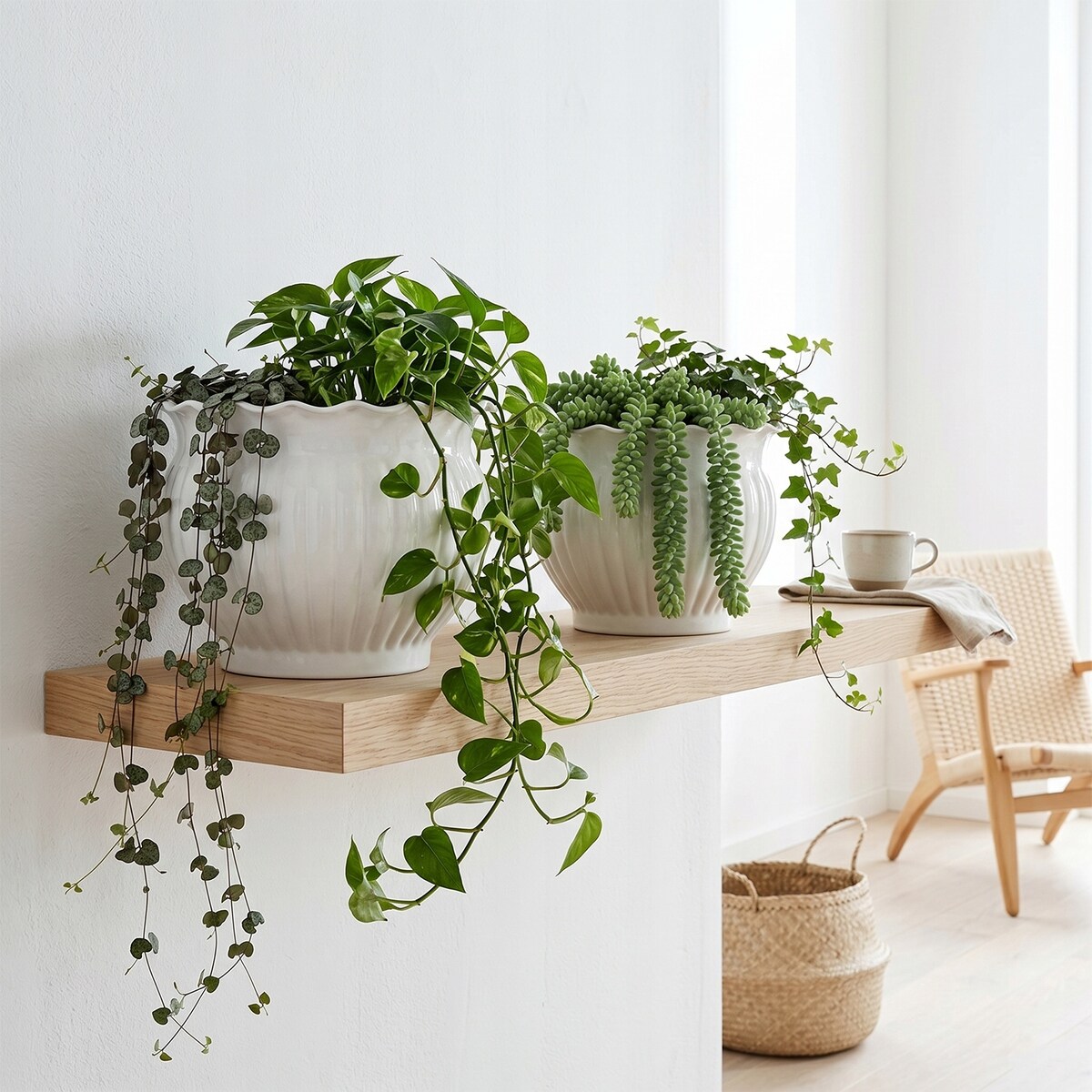 DONICZKA BIAŁA NA BALKON TARAS BONSAI SZARA DUŻA 20cm DONICZKI OSŁONKA