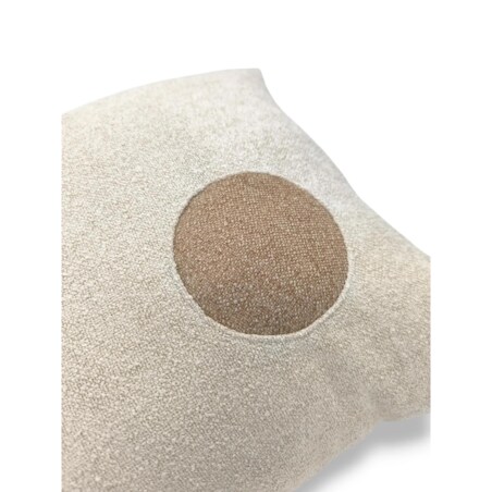 Minimalistyczne poduszki dekoracyjne - kremowy zestaw Ronda