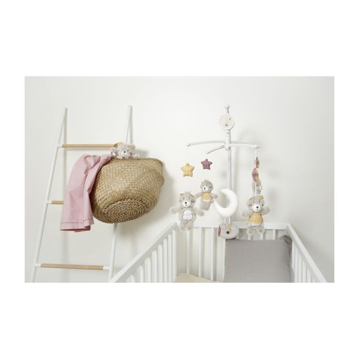 Karuzela z pozytywką do łóżeczka pluszowe misie TIMOUKI Sauthon