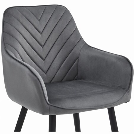 Krzesło Do Jadalni Kuchni Salonu Ciemnoszare