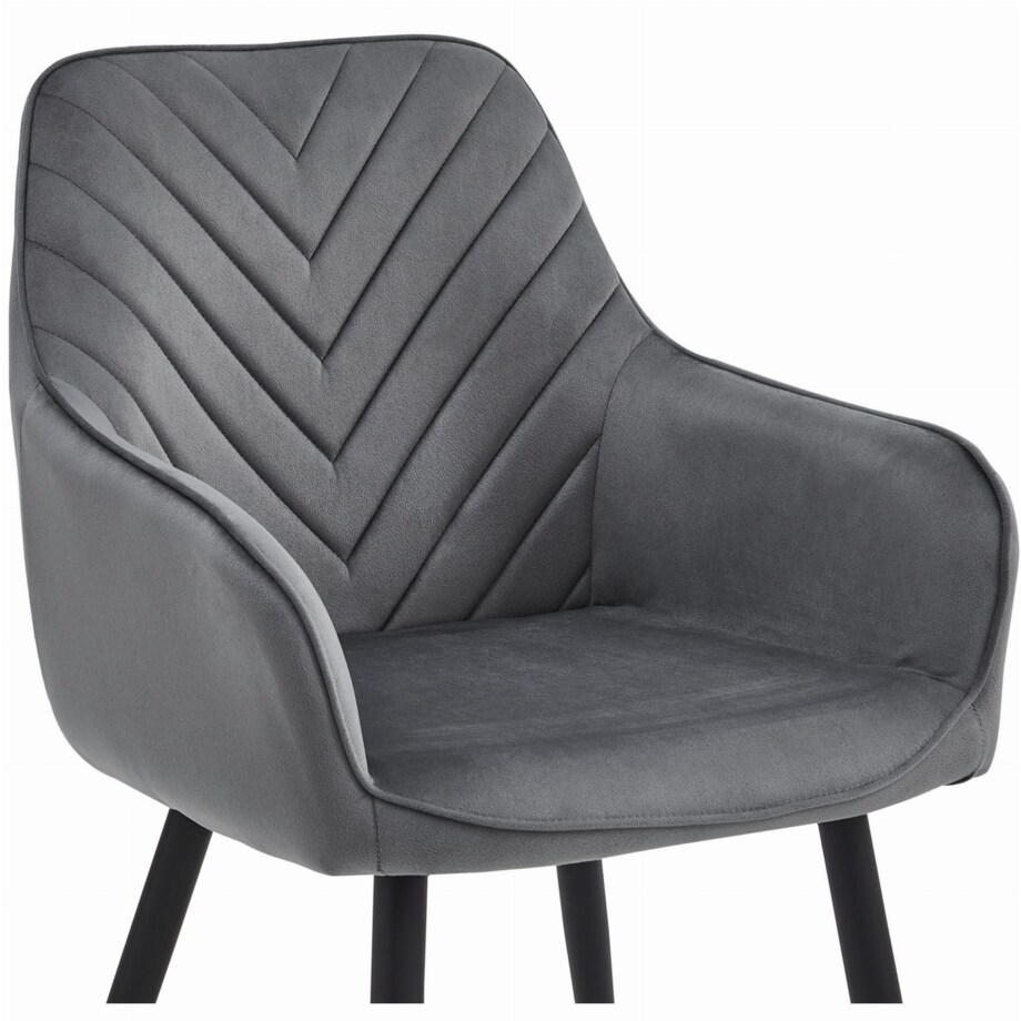 Krzesło Do Jadalni Kuchni Salonu Ciemnoszare