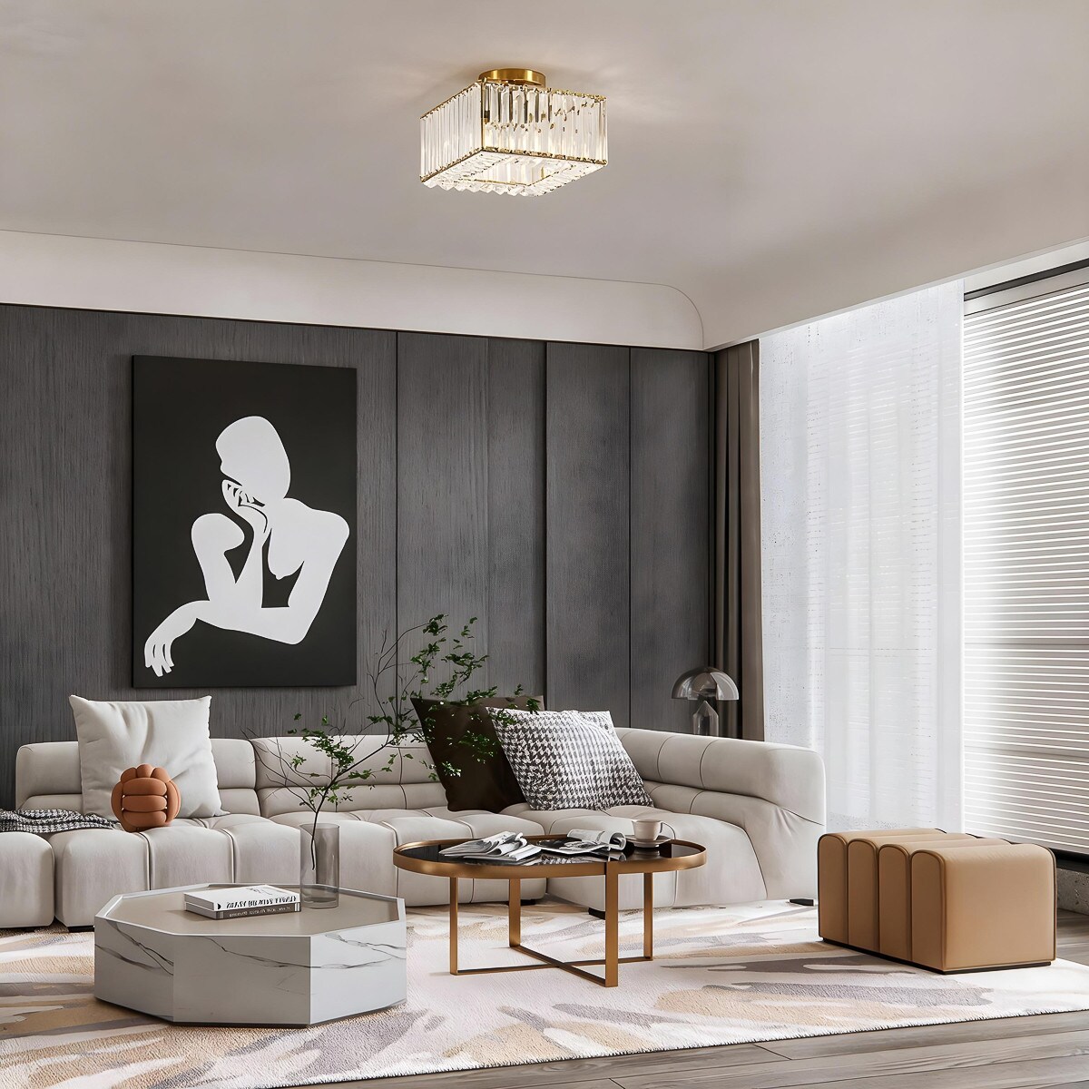 Plafon Light Prestige Vetro złoty 1 x E27 1 szt.