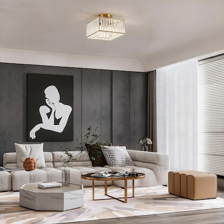 Plafon Light Prestige Vetro złoty 1 x E27 1 szt.