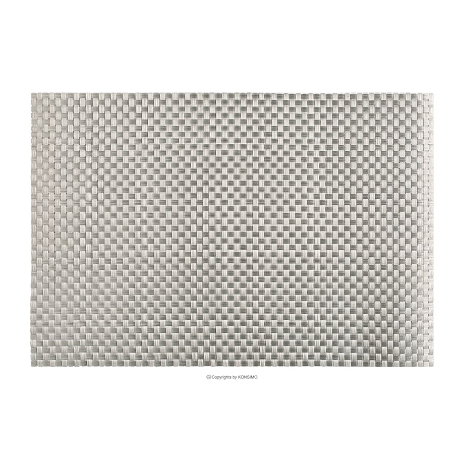 Konsimo ESELLA Zestaw podkładek 4szt., srebrny