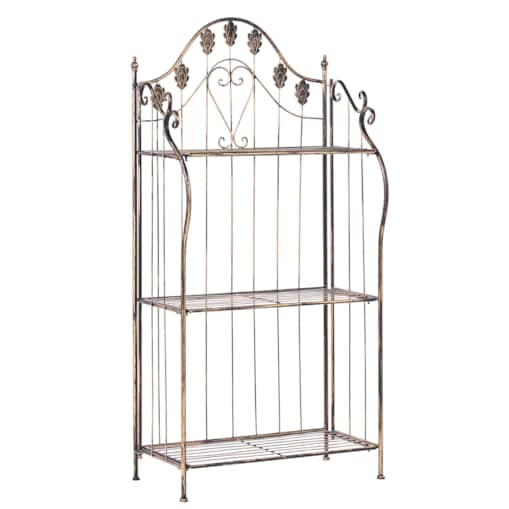 Regał VISANO Metal 59 cm 30 cm Czarny