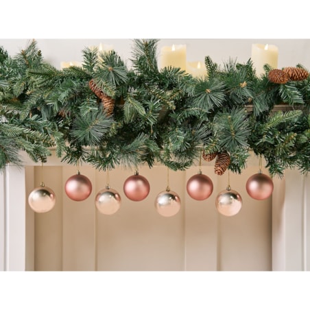 Zestaw 36 bombek BYGDIN Różowy