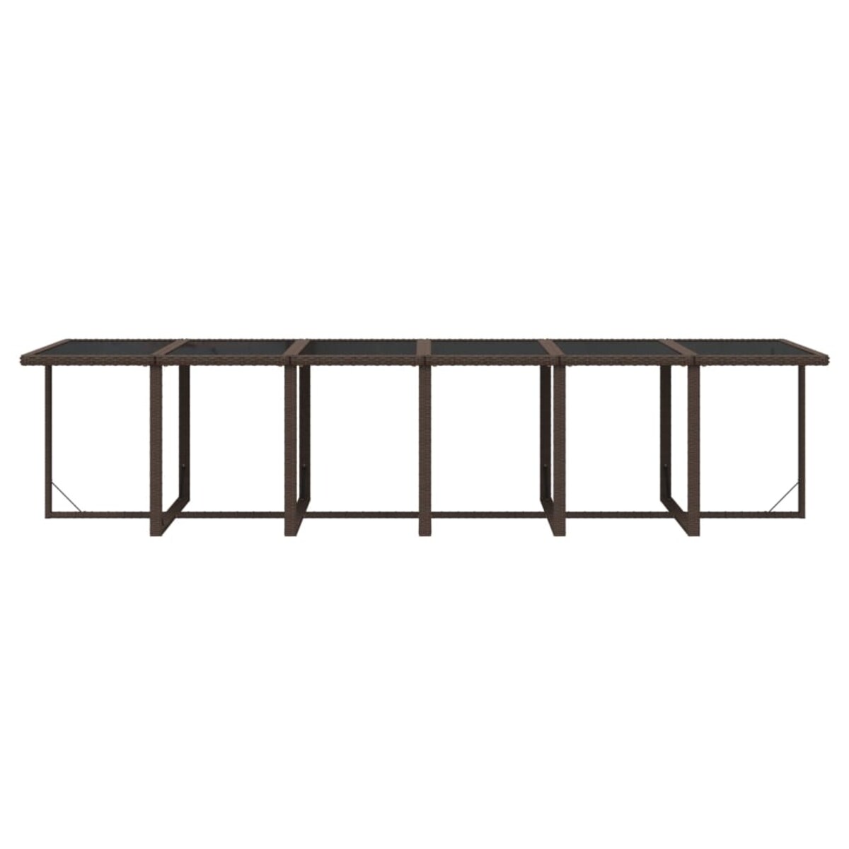 vidaXL 13-cz. zestaw mebli ogrodowych z poduszkami, polirattan, brąz