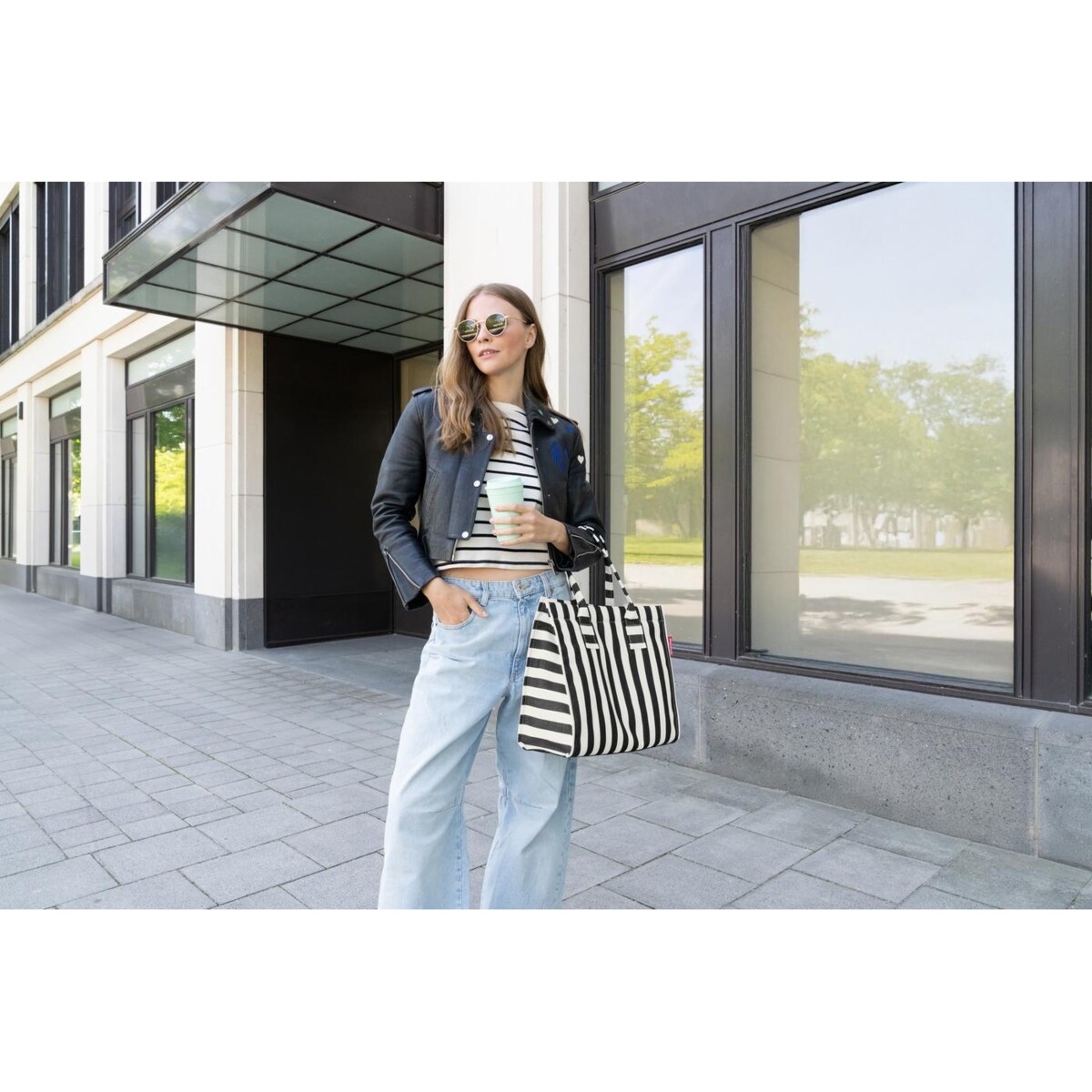 Torba DAILY SHOPPER, summerstripes black