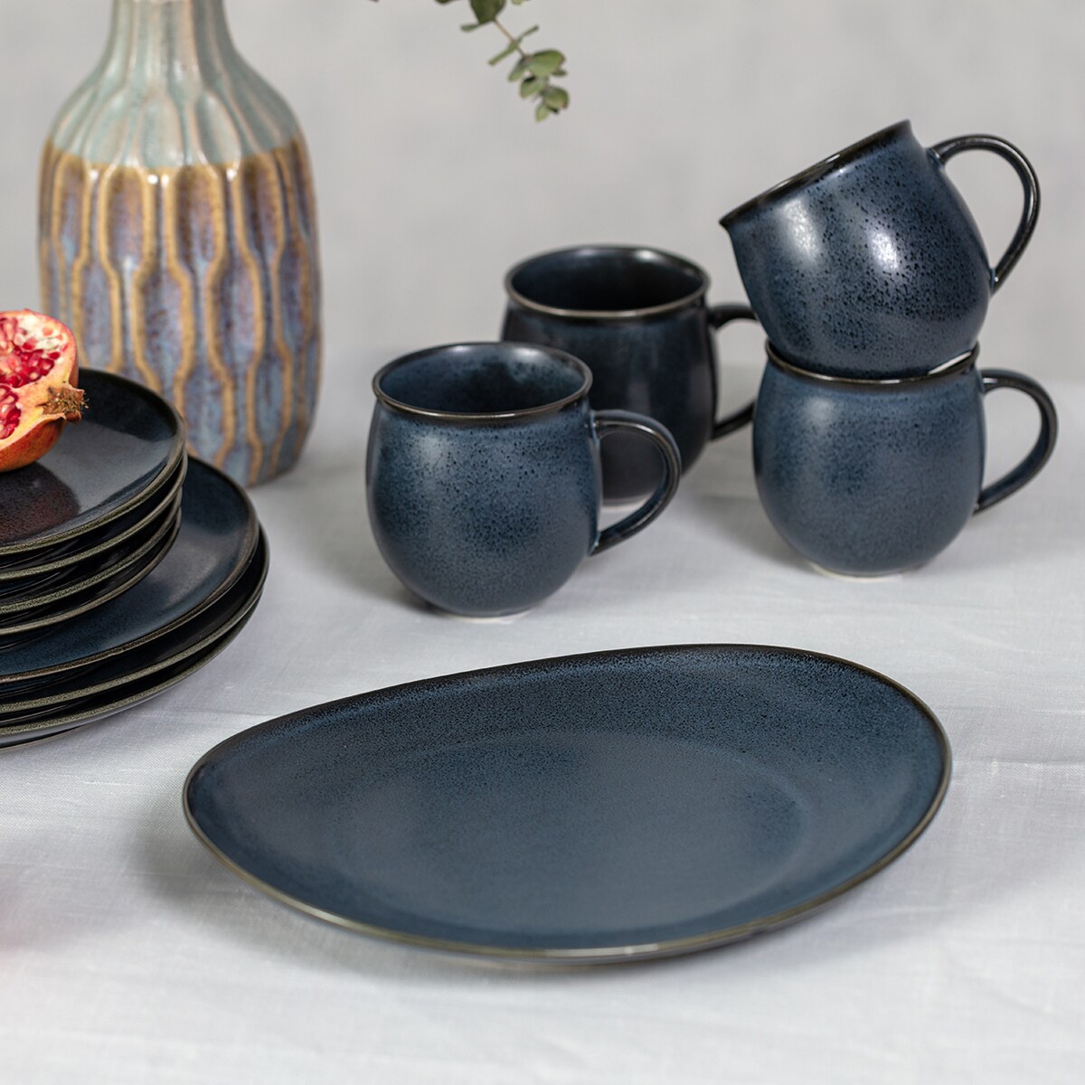 Talerz obiadowy Della, 28 x 24,5 x 2,4-3,8 cm