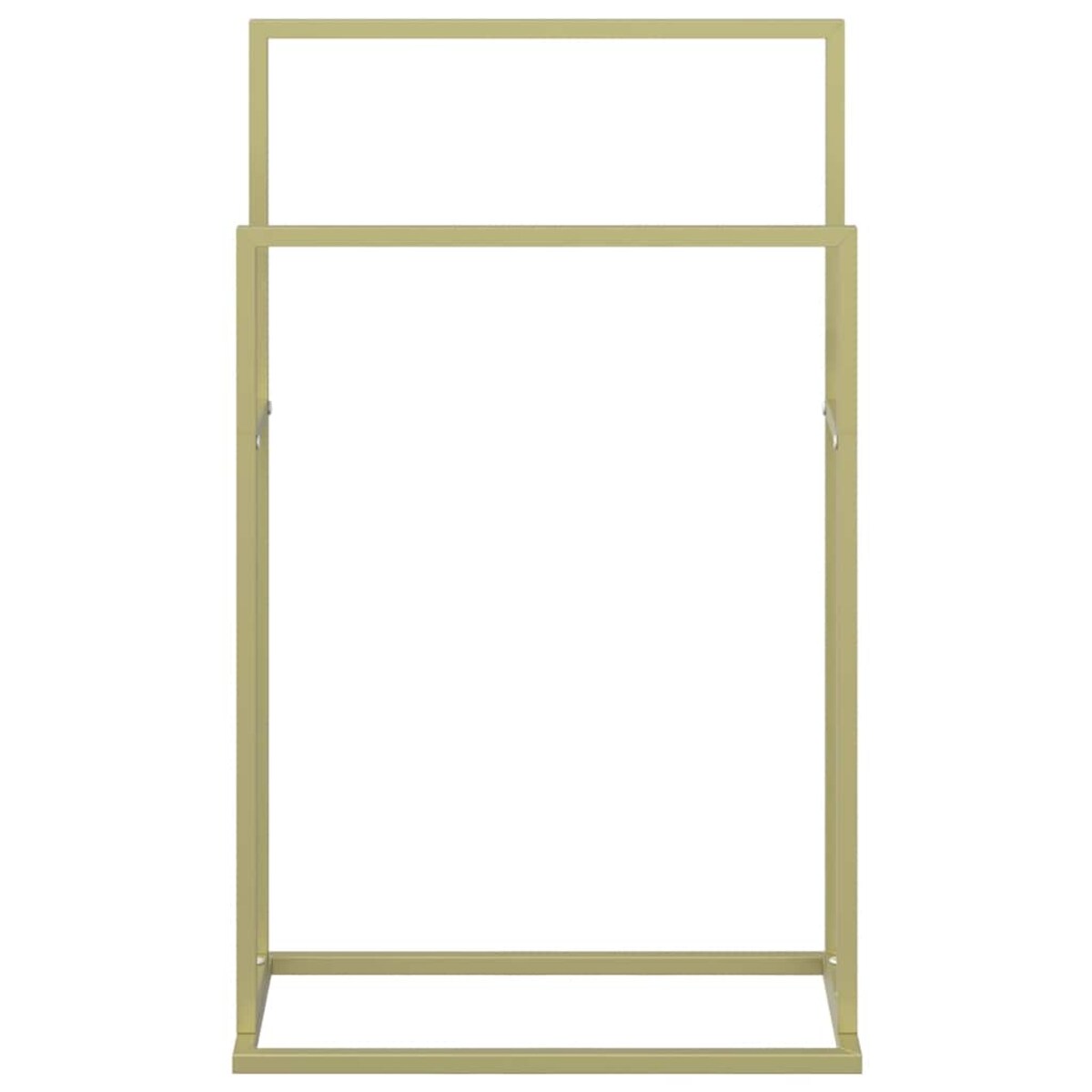 vidaXL Wolnostojący wieszak na ręczniki, złoty, 48x24x78,5 cm, żelazny