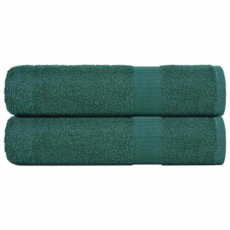 vidaXL Ręczniki kąpielowe 2 szt. Zielony 360 gsm 100% bawełna