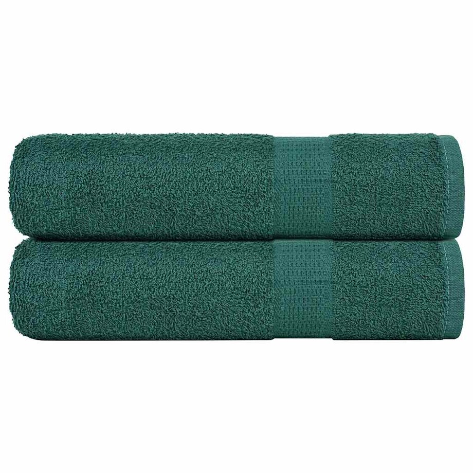 vidaXL Ręczniki kąpielowe 2 szt. Zielony 360 gsm 100% bawełna