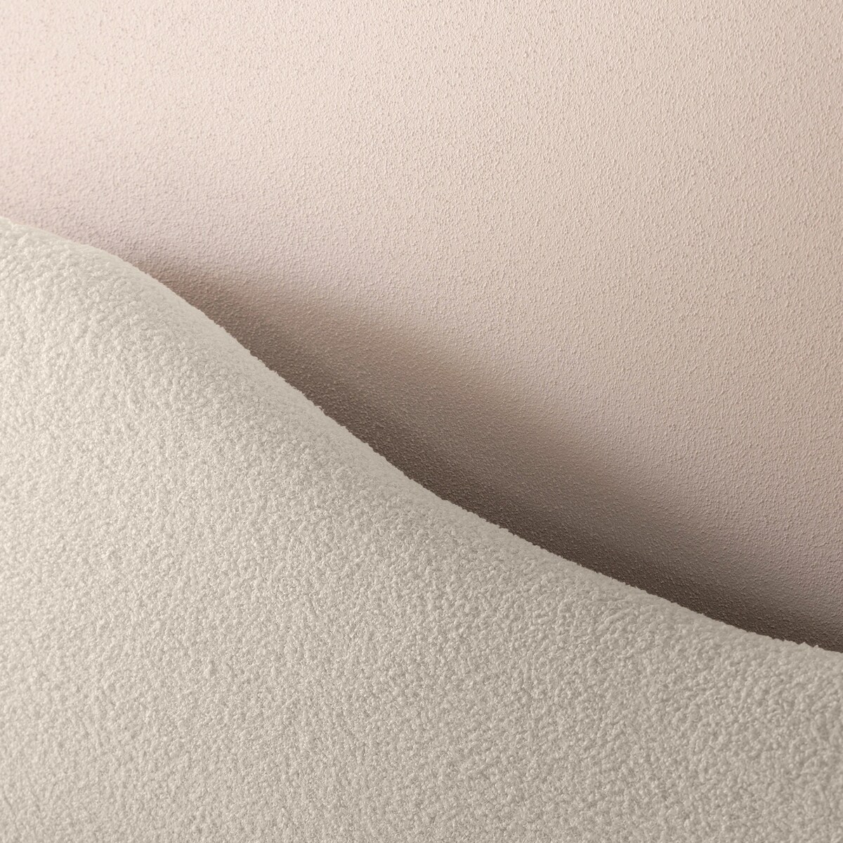 Łóżko tapicerowane 160x200 cm jasnobeżowe bouclé Vibo