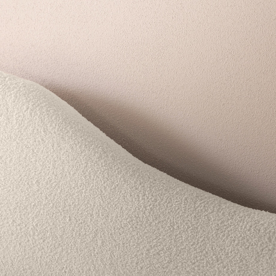 Łóżko tapicerowane 160x200 cm jasnobeżowe bouclé Vibo