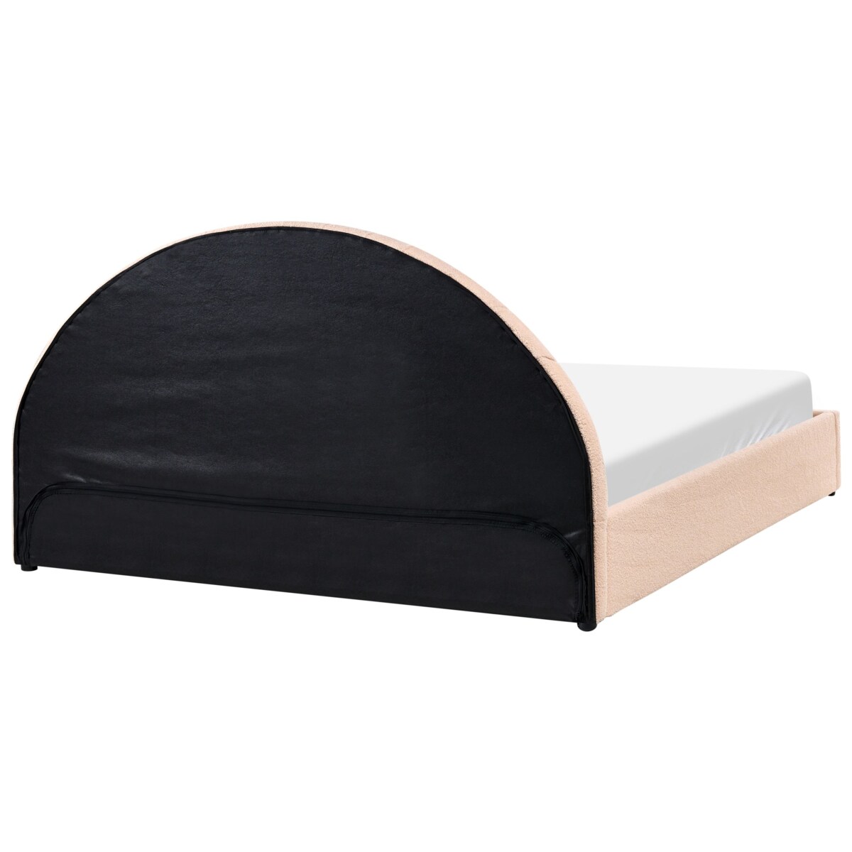 Łóżko z pojemnikiem Boucle CHADENET 180 x 200 cm Brzoskwiniowy