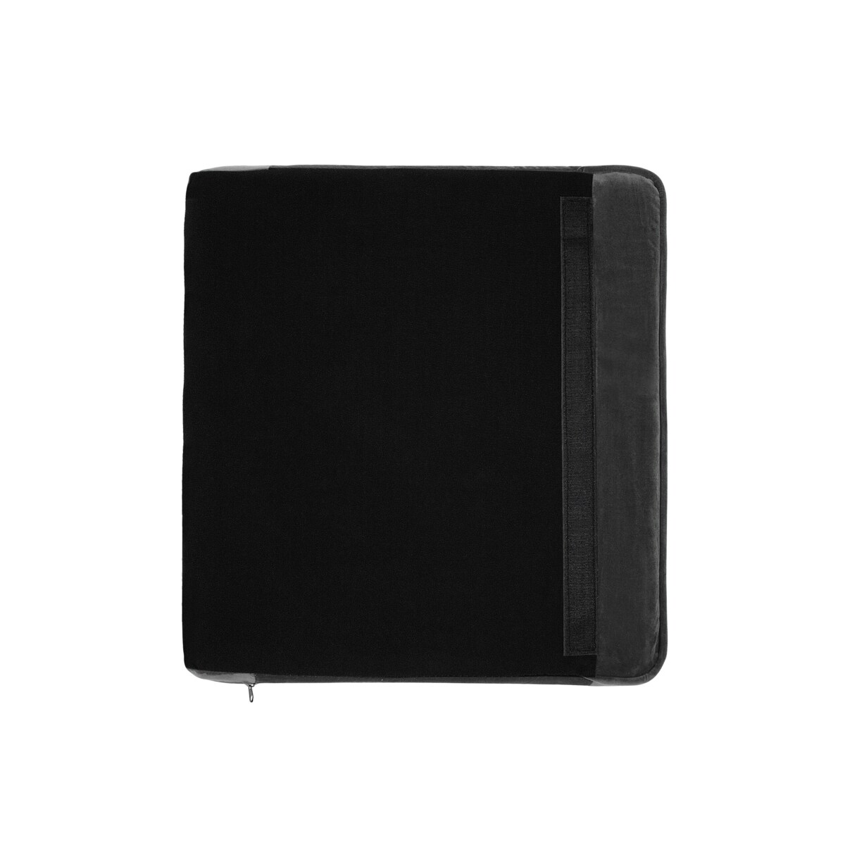 Sofa 3-osobowa welurowa czarna CHESTERFIELD